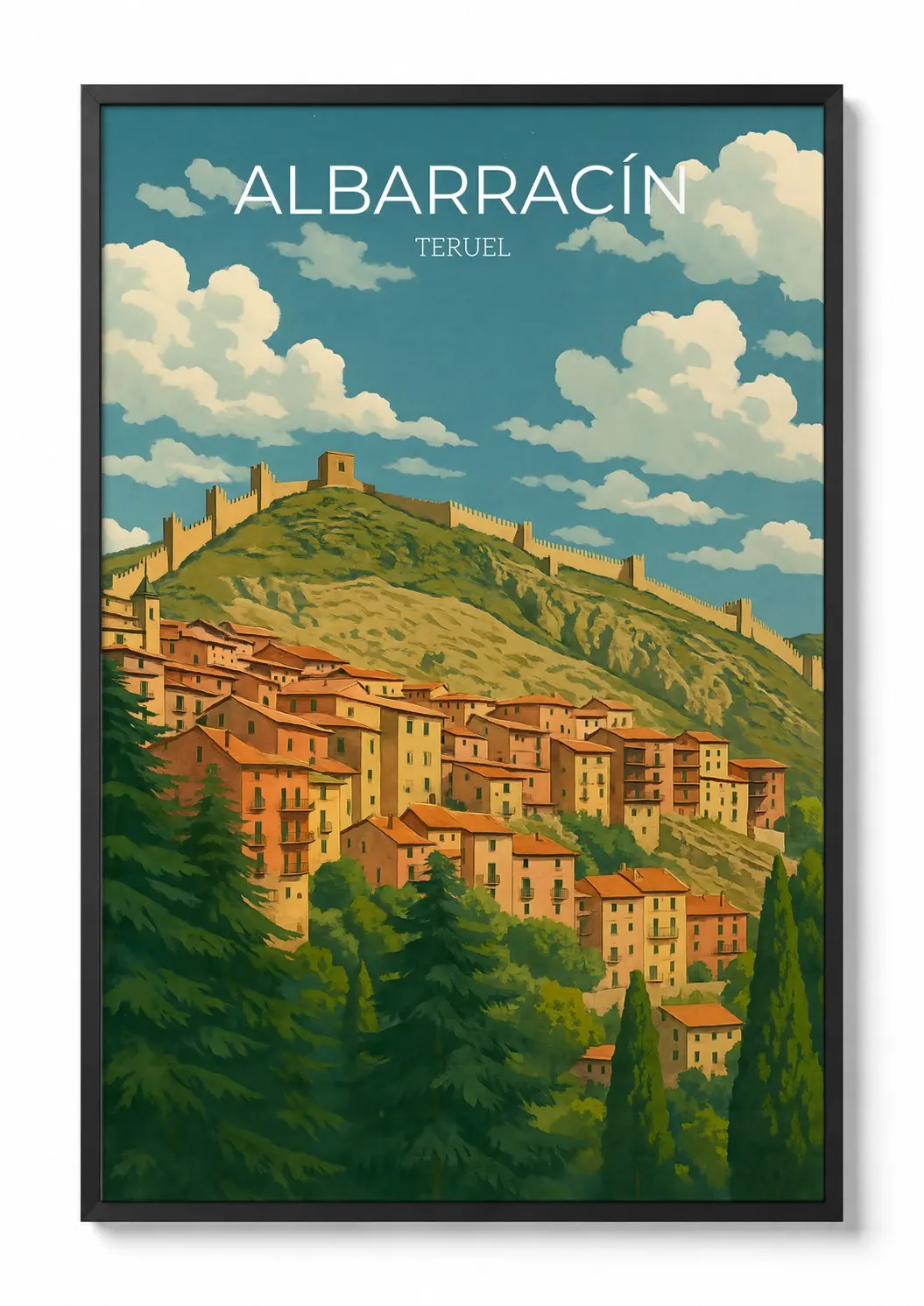 Albarracín — Travel Poster