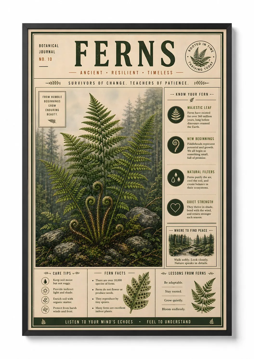 Ferns — Botanical Print