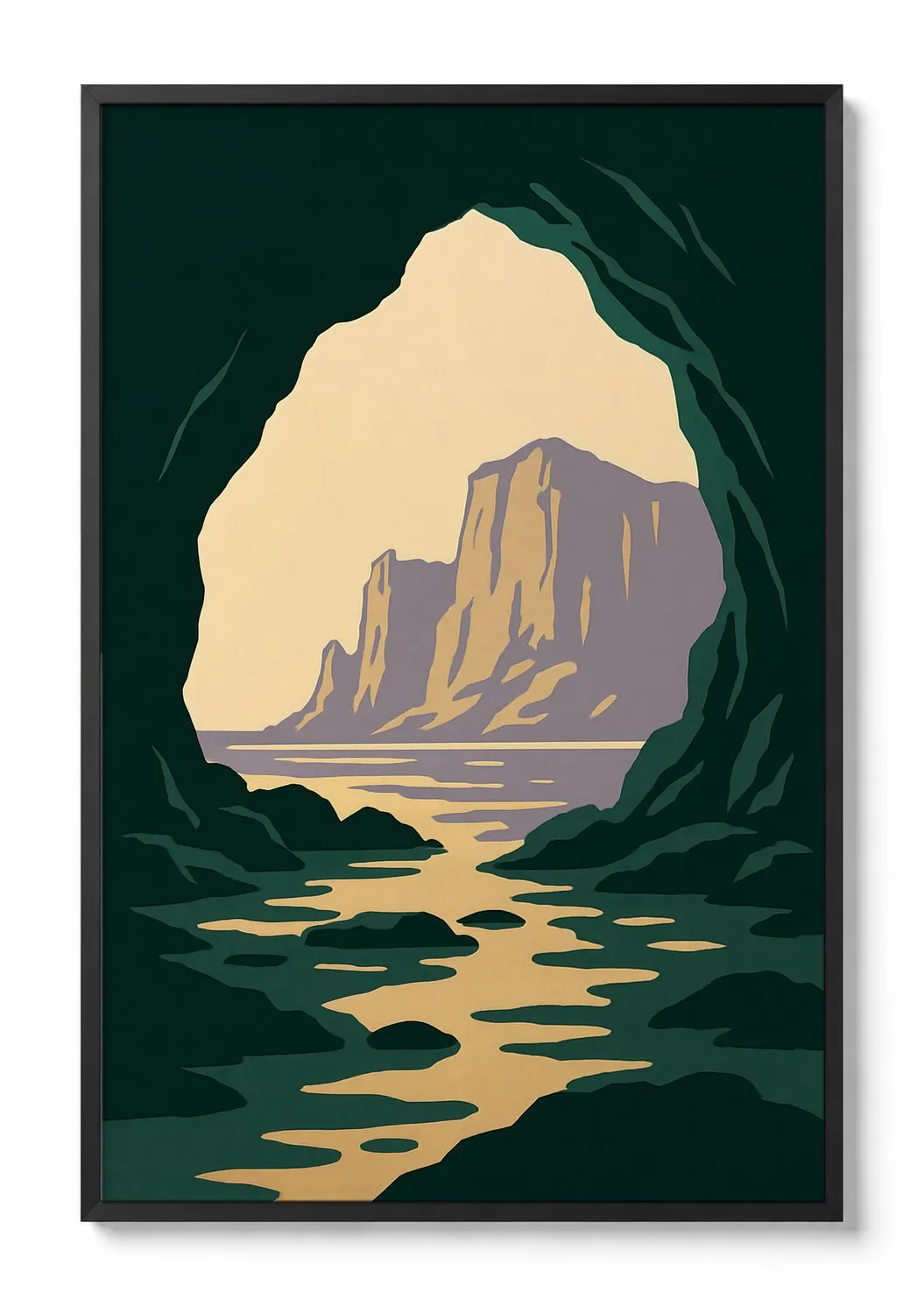 Sea Cave — Travel Poster