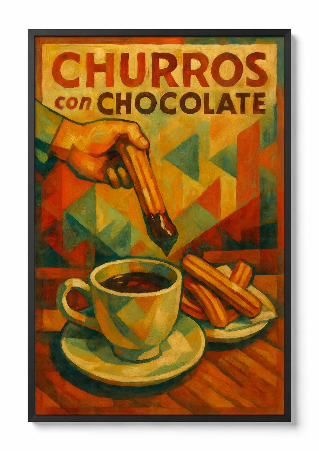 Churros with Chocolate — Kitchen Print