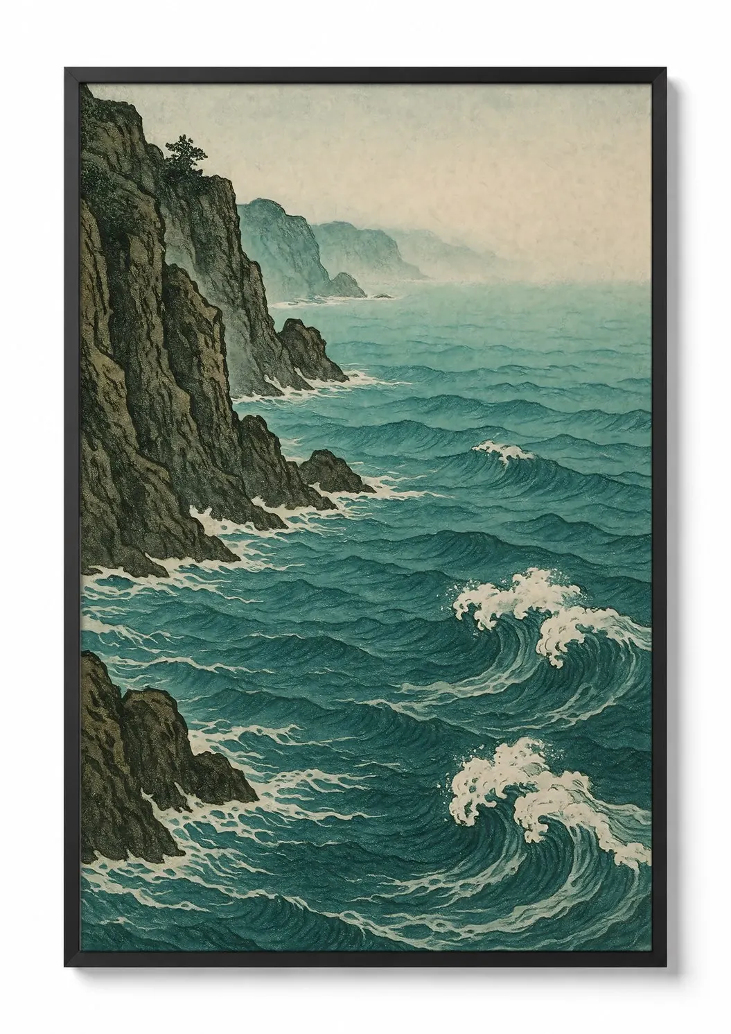 Japanese Coast — Ukiyo-e Print