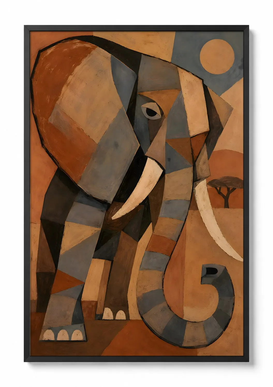 Cubist Elephant — Animal Print