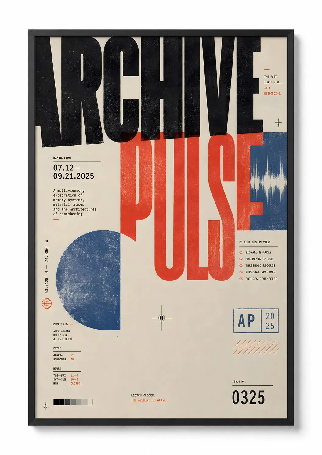 Archive Pulse — Typographic Print