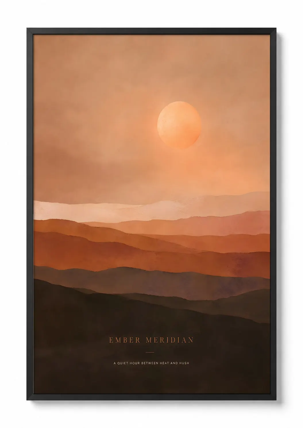 Ember Meridian — Mountain Print