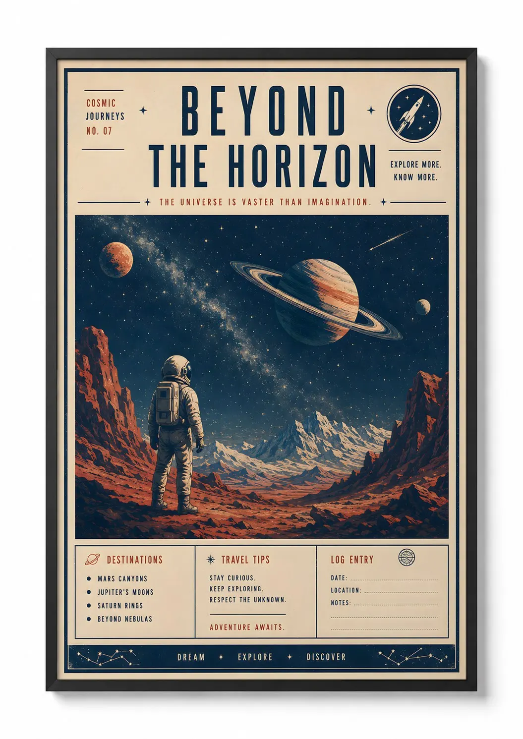 Beyond the Horizon — Space Print