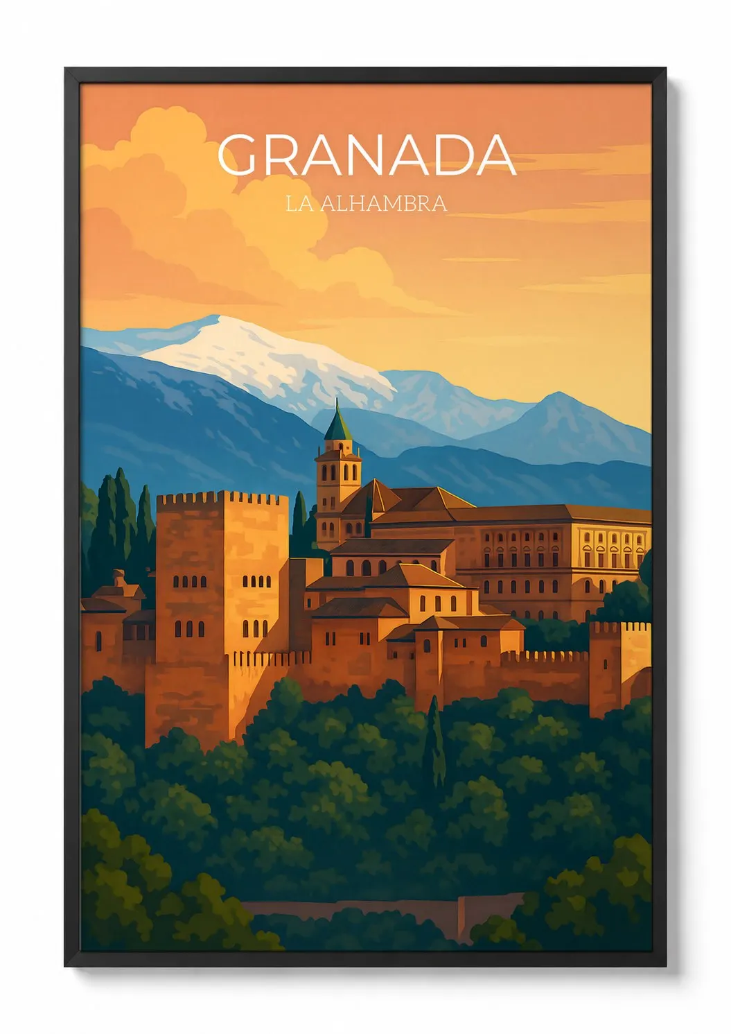 Granada, the Alhambra — Travel Poster