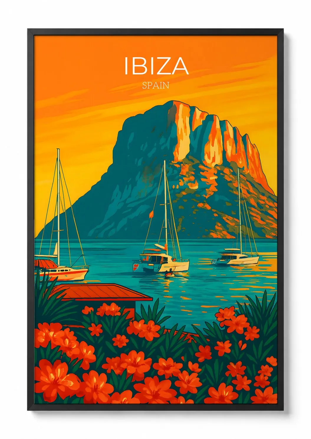 Ibiza, Es Vedrà — Travel Poster
