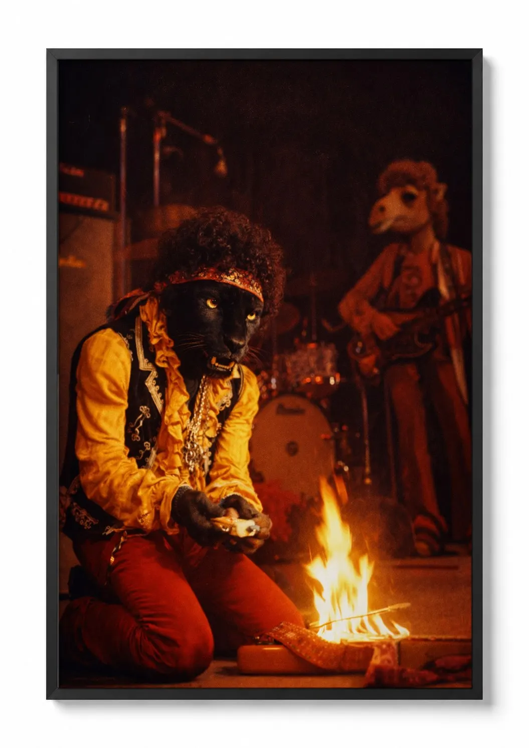 Guitar in Flames — Music Icon