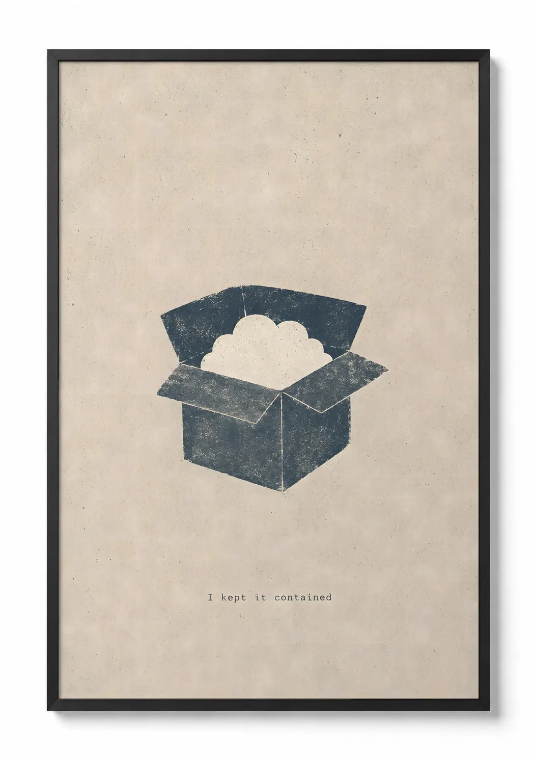 Cloud in a Box — Minimalist Print