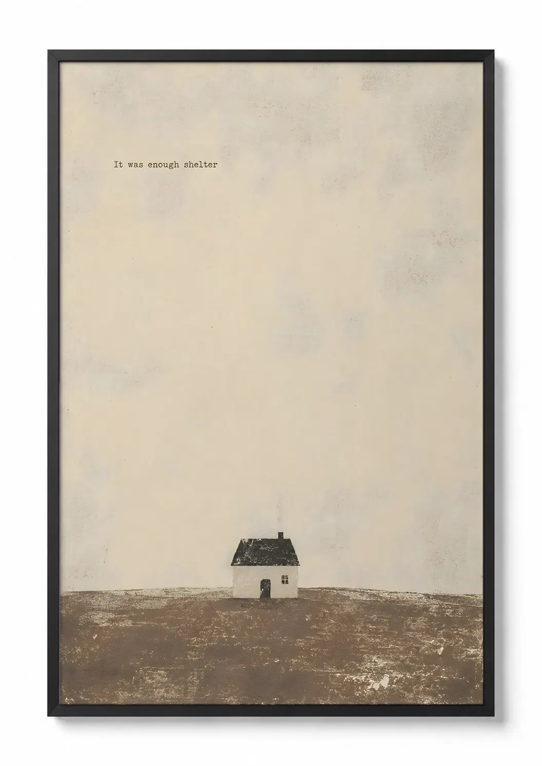 House on the Horizon — Minimalist Print