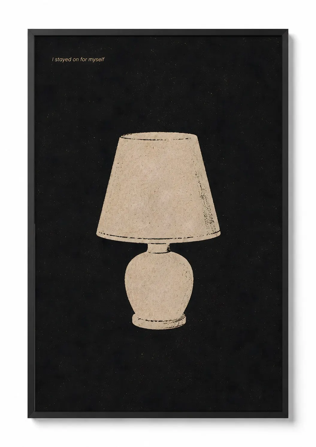 The Lamp — Minimalist Print