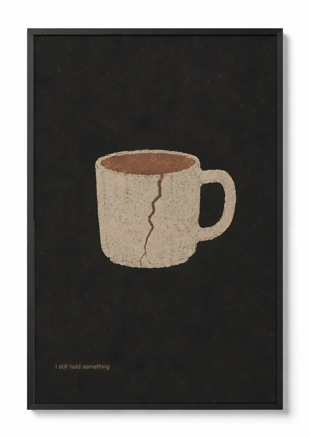 The Cracked Mug — Minimalist Print