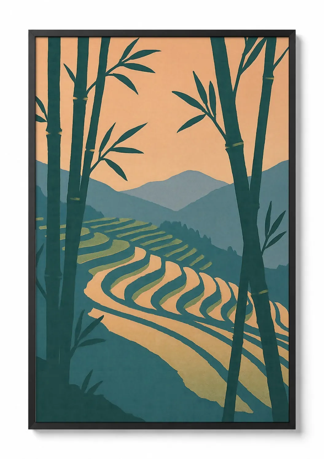 Rice Terraces — Travel Poster